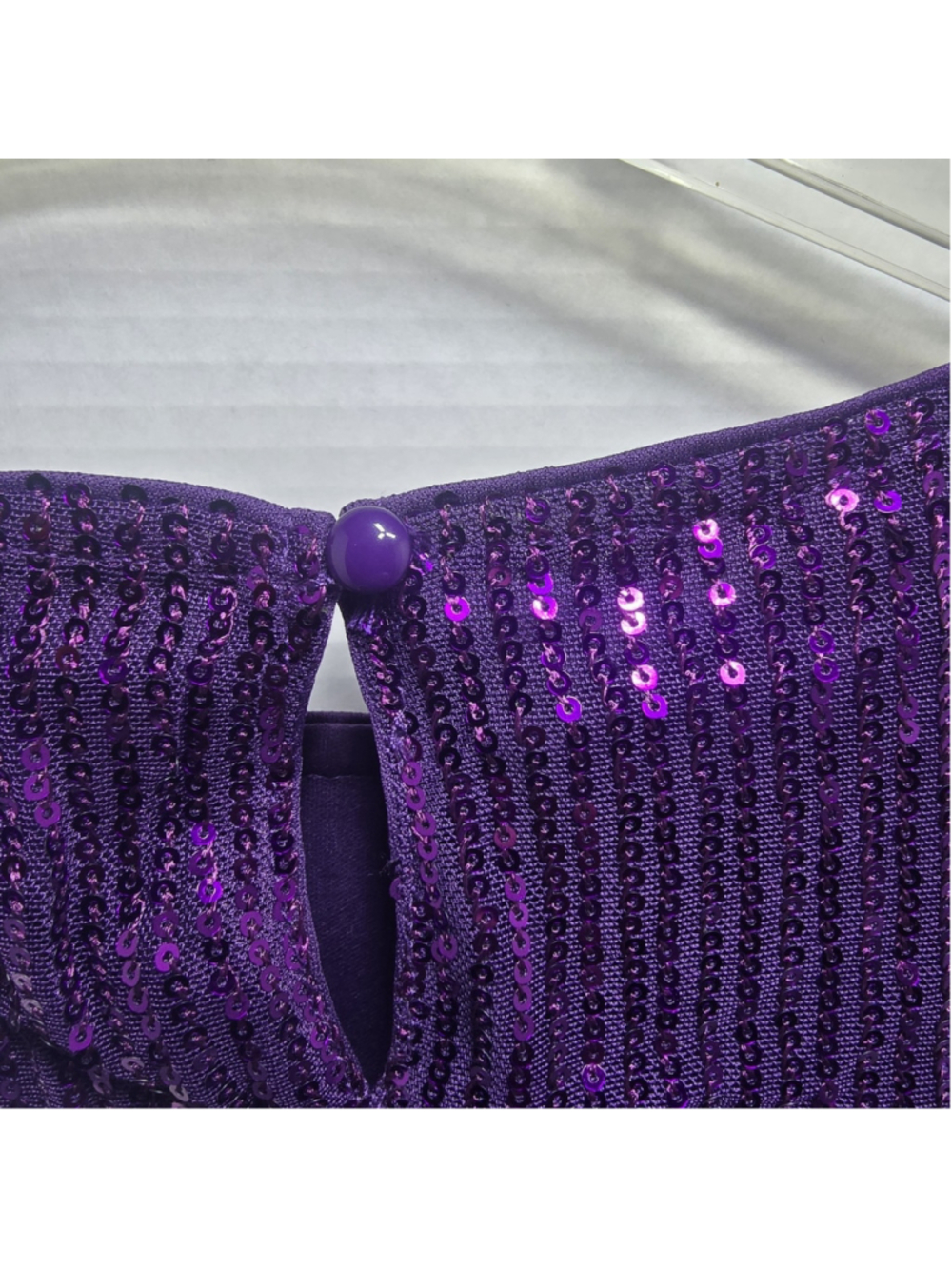 Women's Jasambac Purple Sequin Dress NWT Medium - Picture 10 of 11